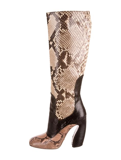 prada womens booties|prada snakeskin boots.